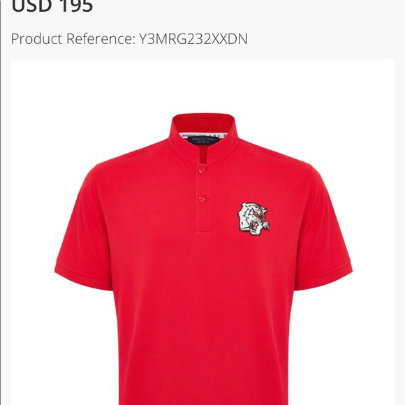 New Shanghai Tang Red Tiger Polo Shirt - Picture 4 of 5